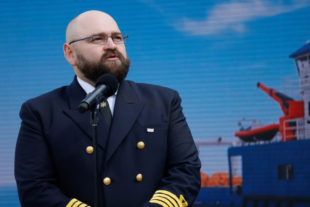 Uue mitmeotstarbelise töölaeva KRATT ristimistseremoonia